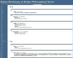 Online Dictionary of Arabic Philosophical Terms