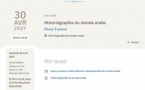 Collège de France : Historiographie du monde arabe . Henry Laurens