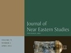 Journal of Near Eastern Studies Journal of Near Eastern Studies