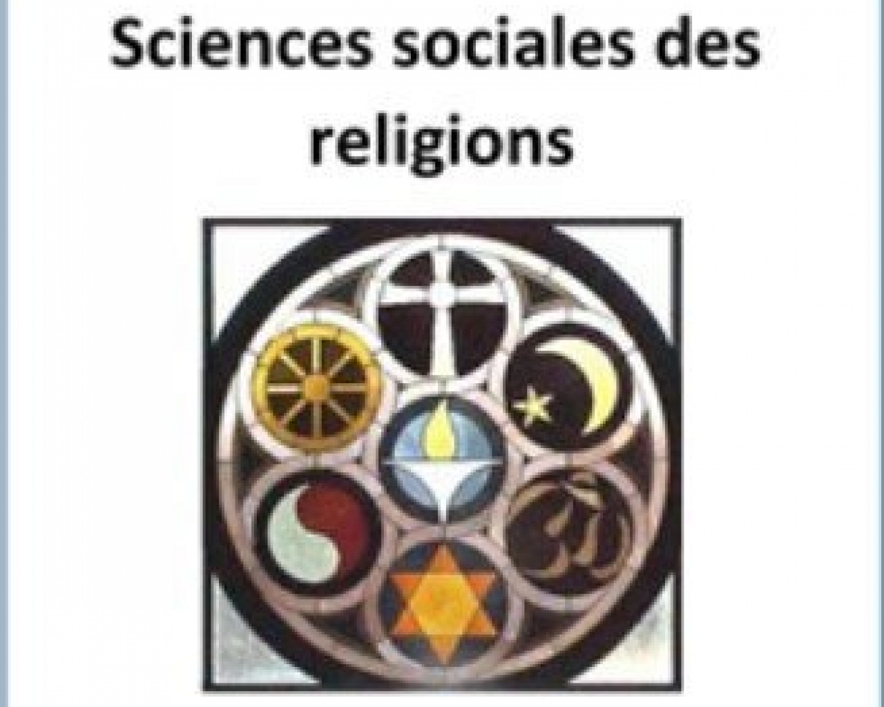 Centre d’Etude des Religions de l’UFR-CRAC (Université Gaston Berger) Centre d’Etude des Religions de l’UFR-CRAC (Université Gaston Berger)