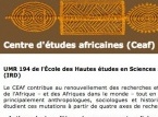 Centre d'études africaines (Ceaf-EHESS)