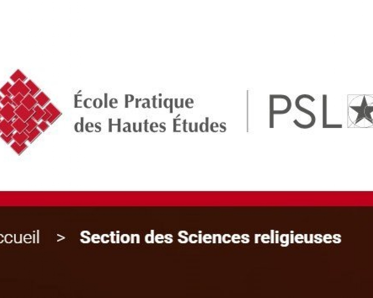 Section des Sciences religieuses (École Pratique des Hautes Études, EPHE).