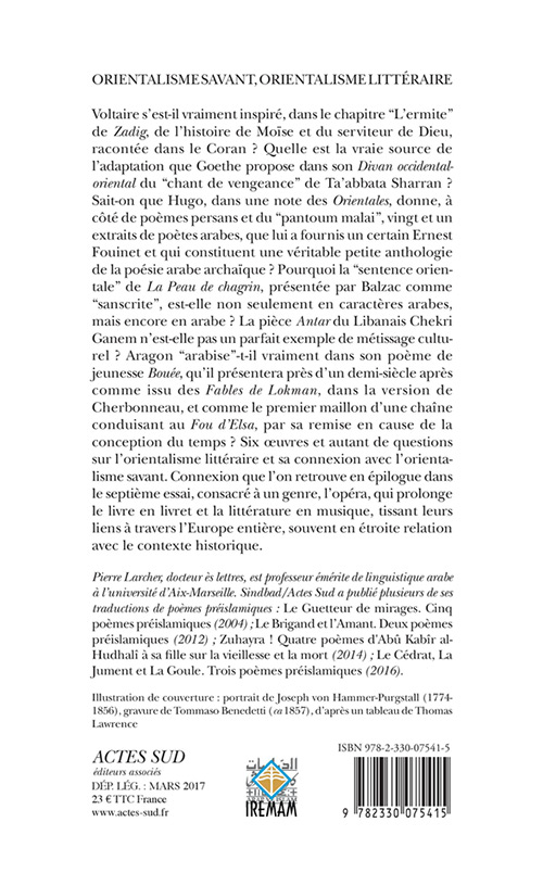 Orientalisme savant, orientalisme littéraire Orientalisme savant, orientalisme littéraire