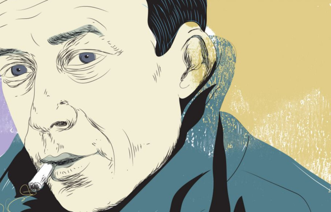 Illustration: Tiffet. Albert Camus est né en Algérie de descendants européens. Illustration: Tiffet. Albert Camus est né en Algérie de descendants européens.