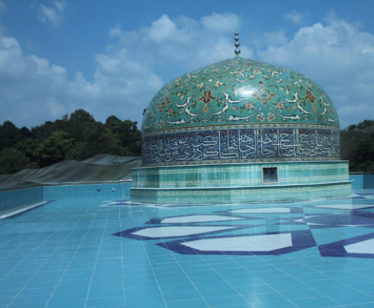 Terrasse du musée d'art islamique de Kuala Lampur. Copyright Amine Djebbar.