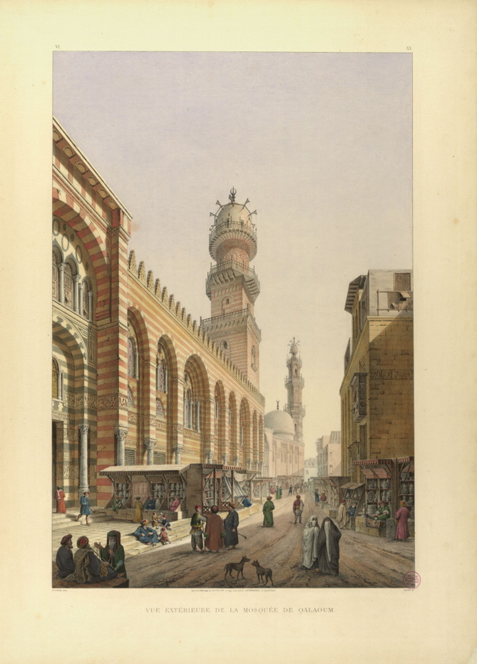 Le complexe de Qalawun - Pascal Coste - XIX siècle Le complexe de Qalawun - Pascal Coste - XIX siècle