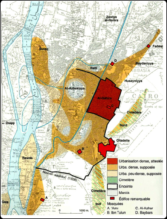 Planche 03 Carte du Caire à la fin de la période du sultanat mamelouk (début du XVIe) (74) Planche 03 Carte du Caire à la fin de la période du sultanat mamelouk (début du XVIe) (74)