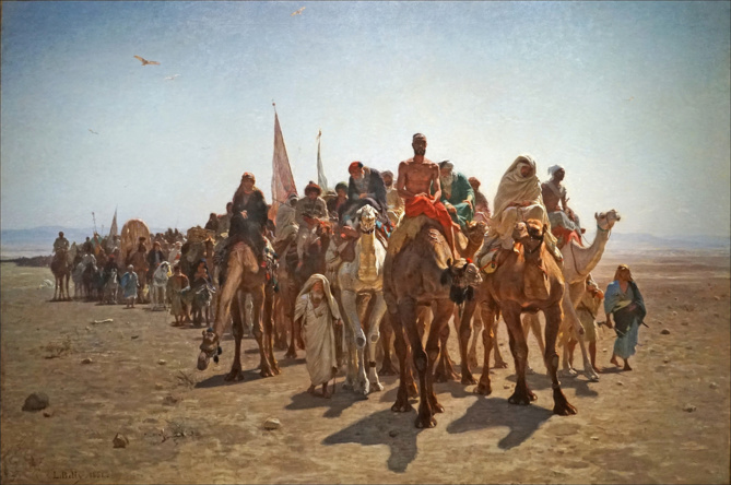 Pèlerins allant à la Mecque de Léon Belly (Musée d'Orsay, Paris)