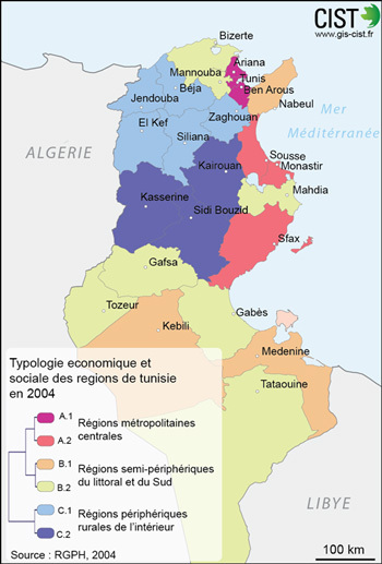 Carte réalisée par Giraud T. (CIST