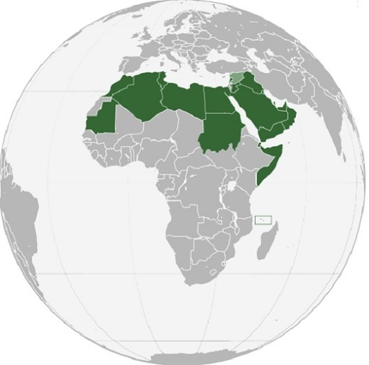 Carte du monde arabe