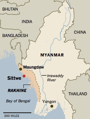 Message de la politique du Myanmar à l'intention des musulmans: Sortez. Message de la politique du Myanmar à l'intention des musulmans: Sortez.