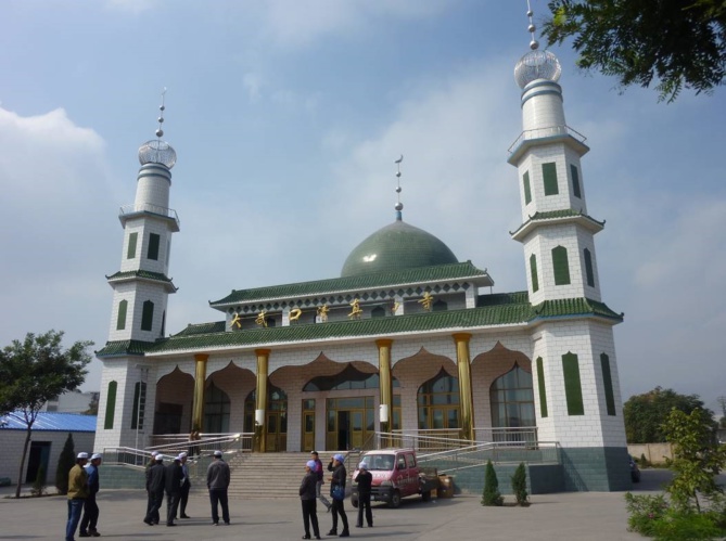 La mosquée de Dawukou (Ningxia). Crédit photo : François Dubé