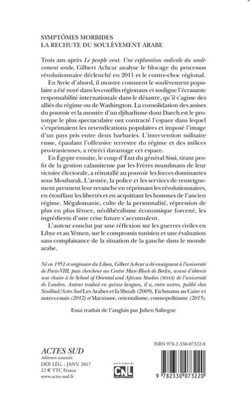 Symptômes morbides La rechute du soulèvement arabe