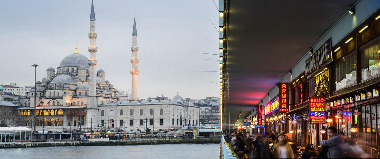 Vue de la mosquée Neuve (Yeni Cami) depuis le pont de Galata, à Istanbul, en Turquie. Copyright Claude CASSARO/ SIEPHOTO/MASTERFILE