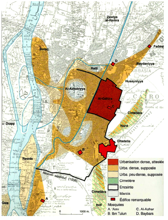 Planche 03 Carte du Caire à la fin de la période du sultanat mamelouk (début du XVIe) (74)
