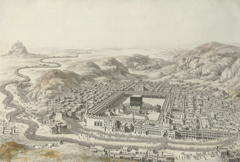 La Mecque. Illustration de Louis-Nicolas de Lespinasse (1787)