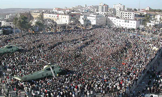 Les funérailles d'Arafat.