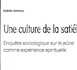 Isabelle Jonveaux, Une culture de la satiété. Enquête sociologique sur le jeûne comme expérience spirituelle